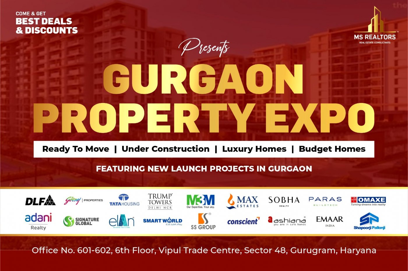 Gurugram Property Expo 2026—weekend site tours, free.