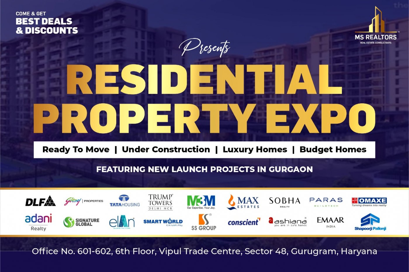 Gurgaon Property Expo 2026 –– downsize home, free July 29.