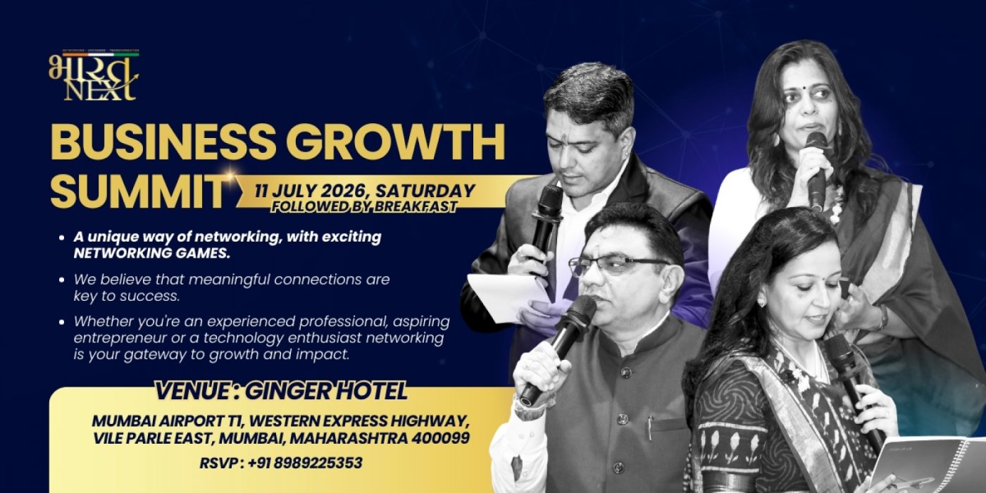 BharatNext Business Growth Summit - 150+ Entrepreneurs. Unlimited Possibilities.
