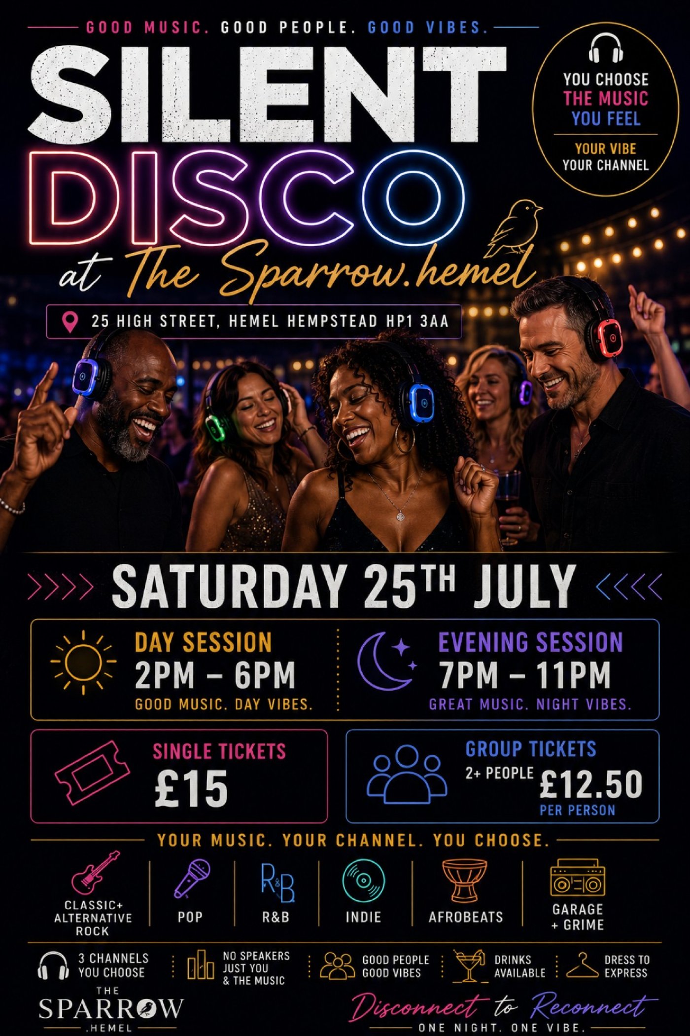 Silent Disco @thesparrow Hemel hempstead