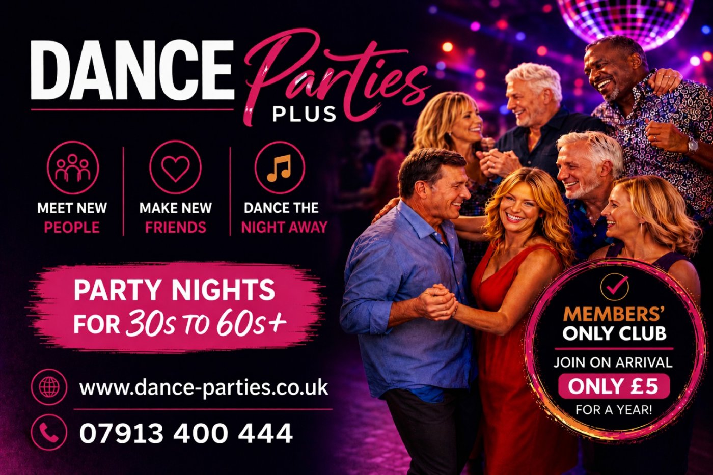 MAIDENHEAD, BERKS. Over 30’s-60’s+ Party for Singles & Couples- FRI 17 JULY