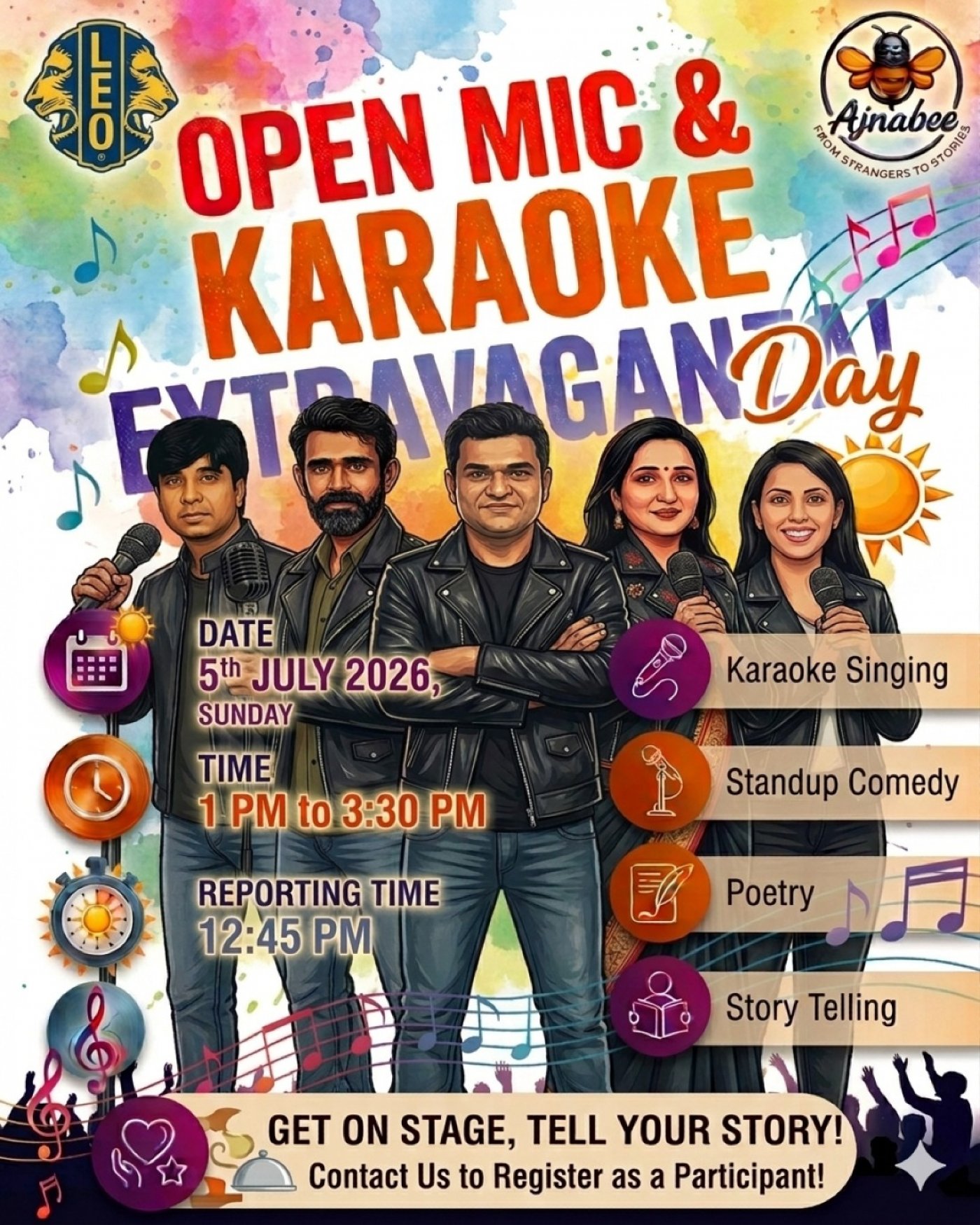 Ajnabee Karaoke & Standup Day @ Ahmedabad
