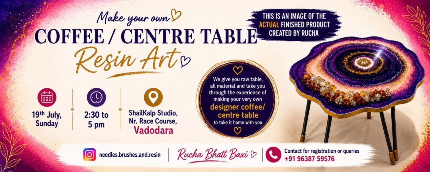 Coffee / Centre Table | Resin Art | Workshop