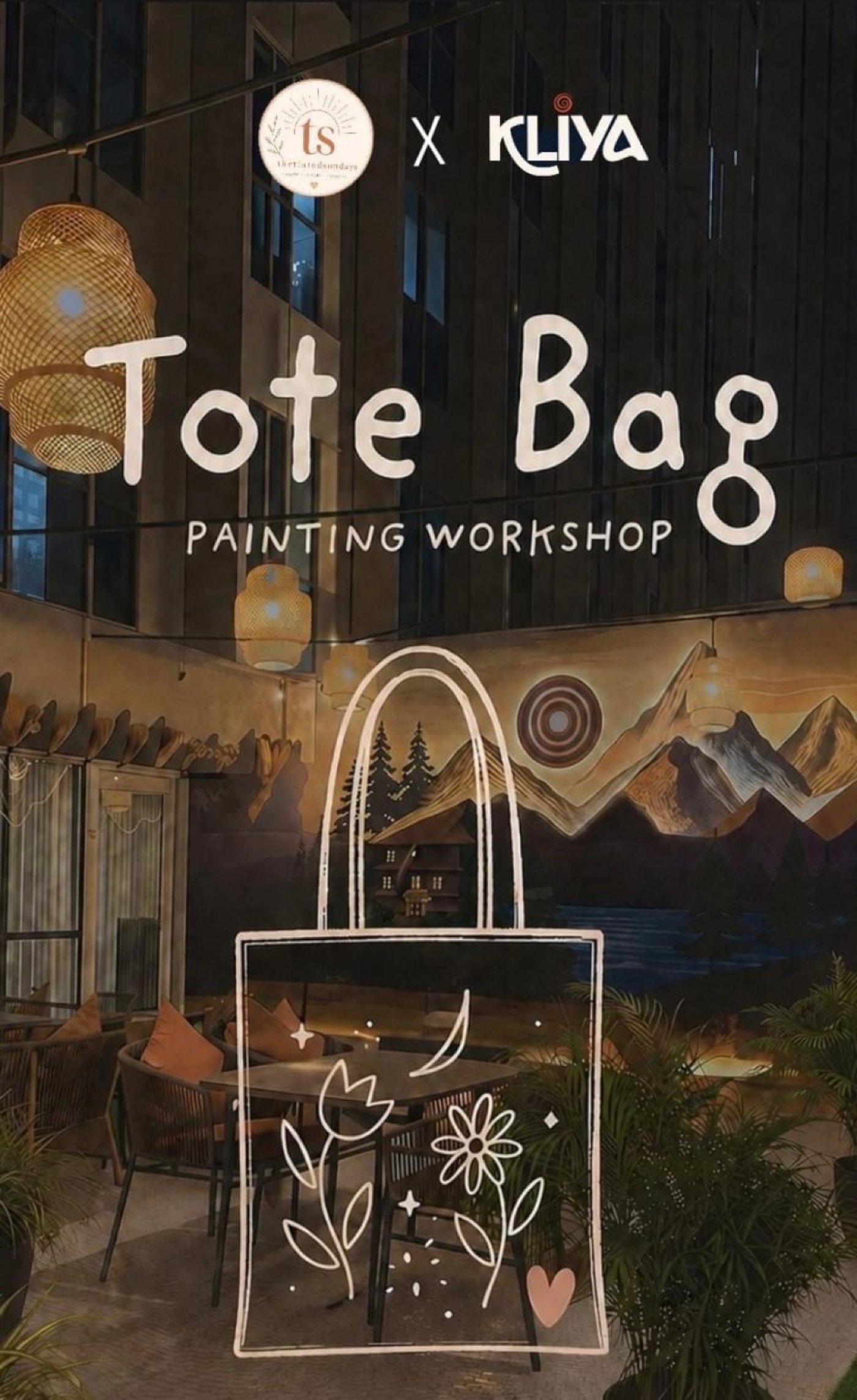 Tote bag painting workshop