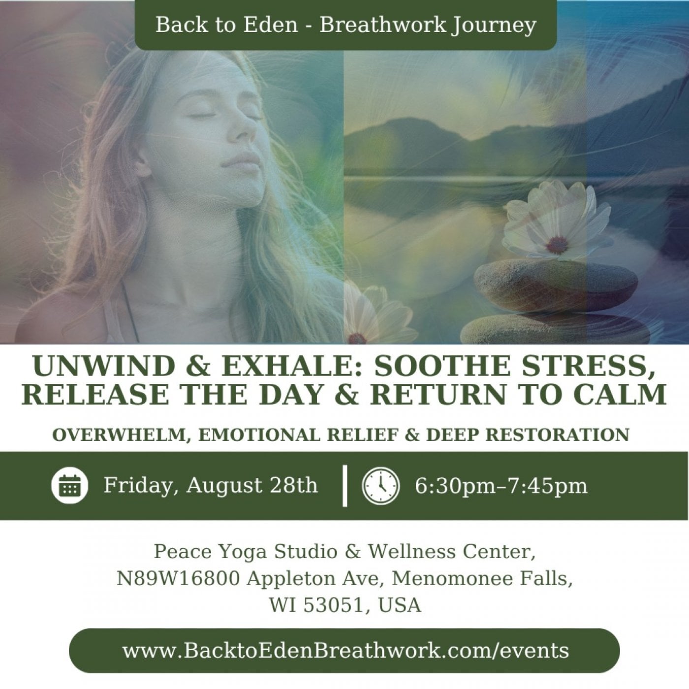Unwind & Exhale: Soothe Stress, Release the Day & Return to Calm