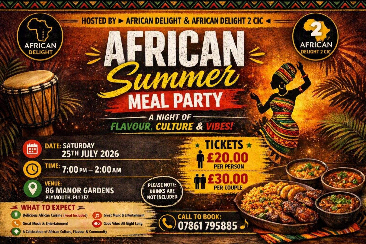 African Summer Meal Party