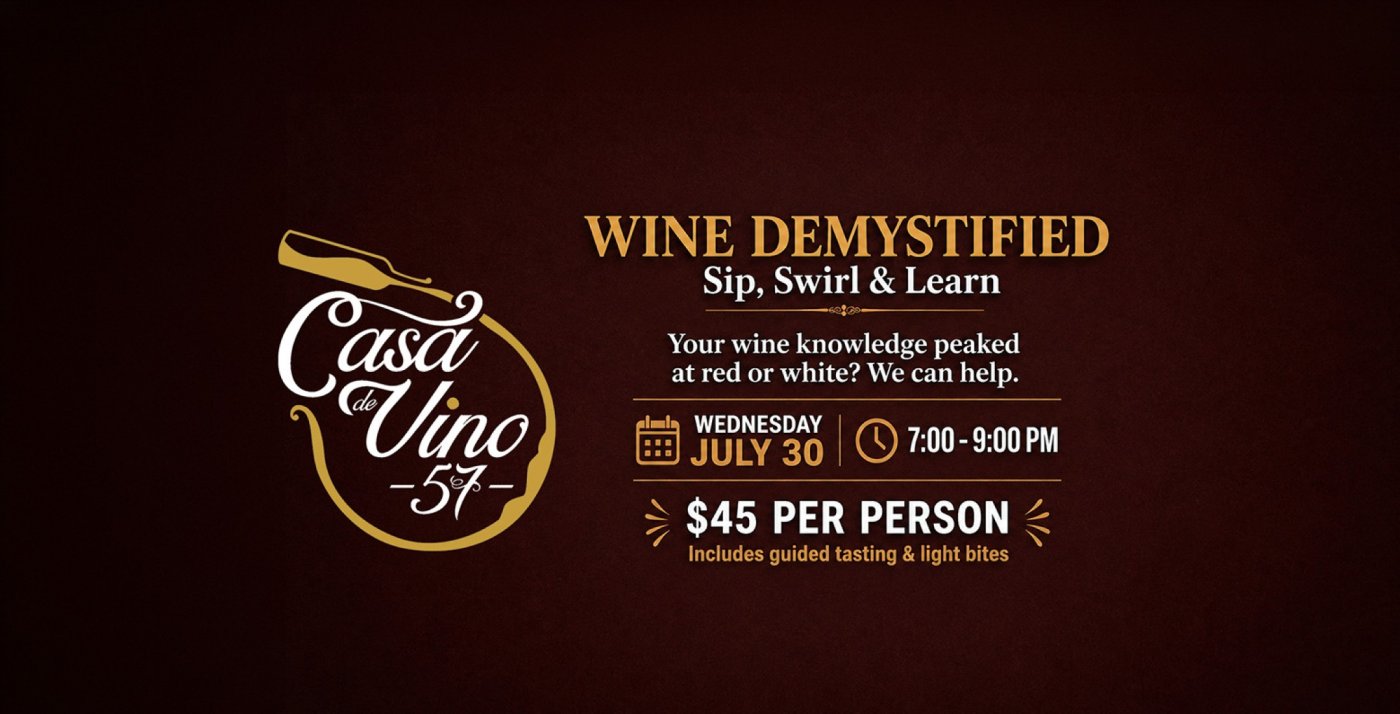 Wine Demystified: Sip, Swirl & Learn