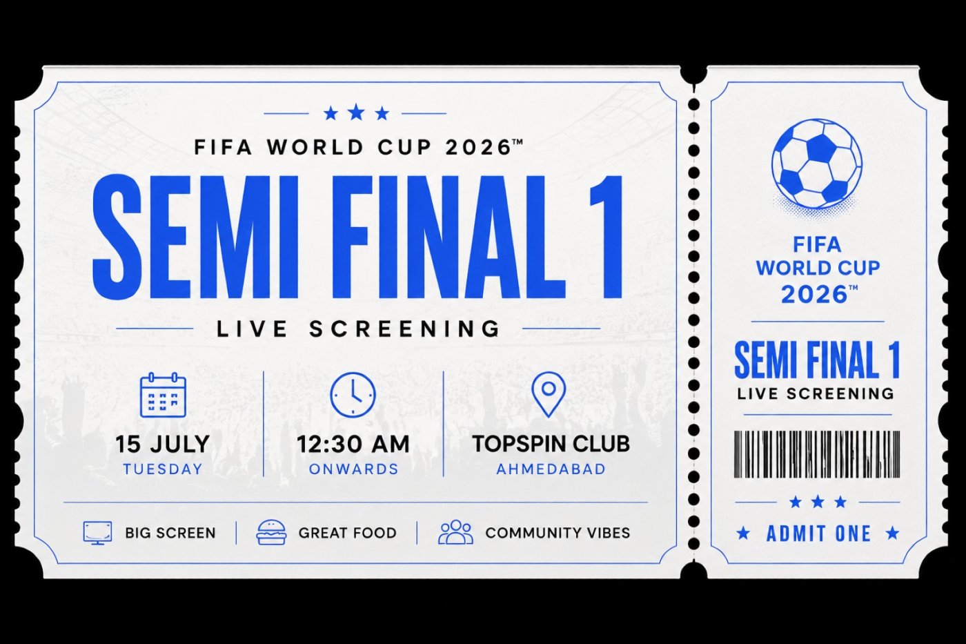 FIFA World Cup 2026™ Semi Final 1 | Live Watch Party