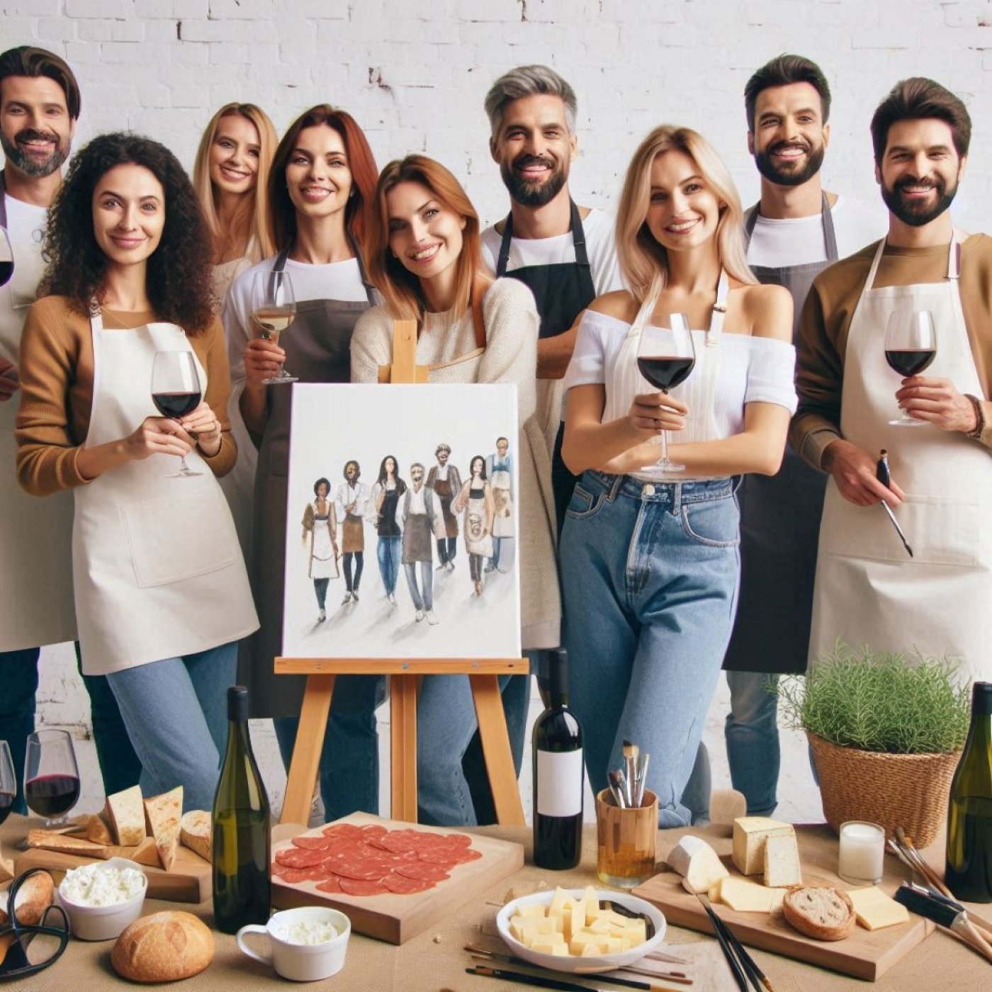 Sip & Paint. 2h fun of freestyle painting, unlimited drinks, snacks & music