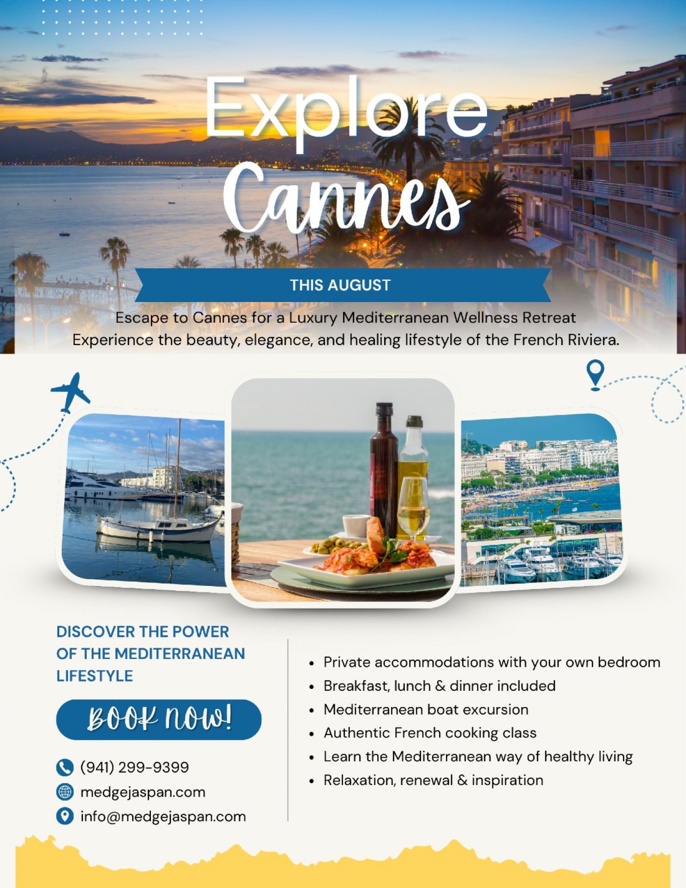 August: Retreat to Cannes