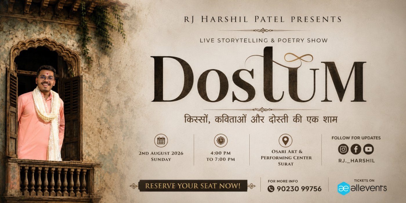 DOSTUM – Live Storytelling & Poetry Show