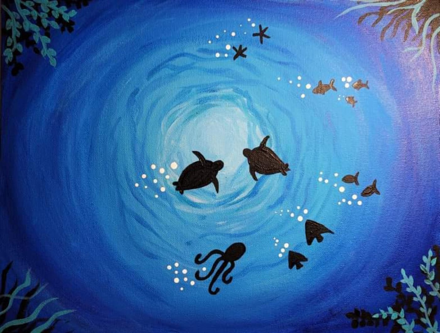 All Ages Under the Sea Paint Event at Brooklyn Bar & Grill Saturday Sept 26th 2pm-4pm