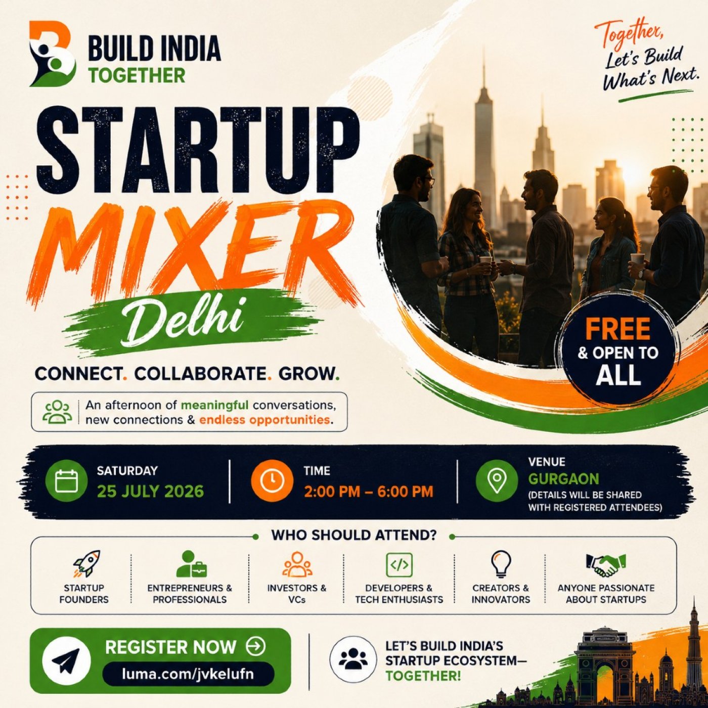 Startup Mixer Delhi : Build India Together