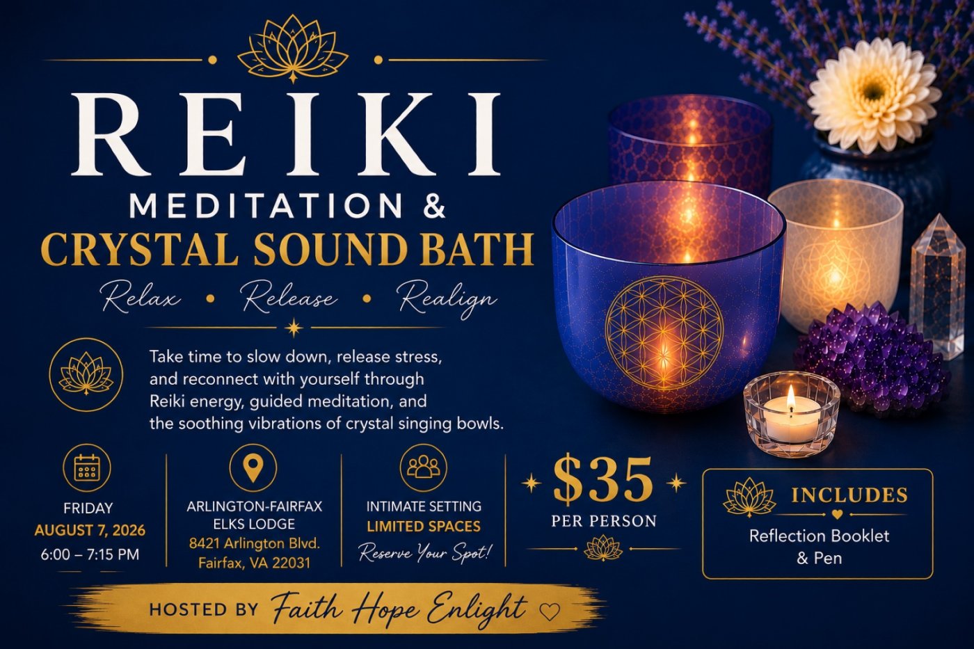 Reiki Meditation & Crystal Sound Bath