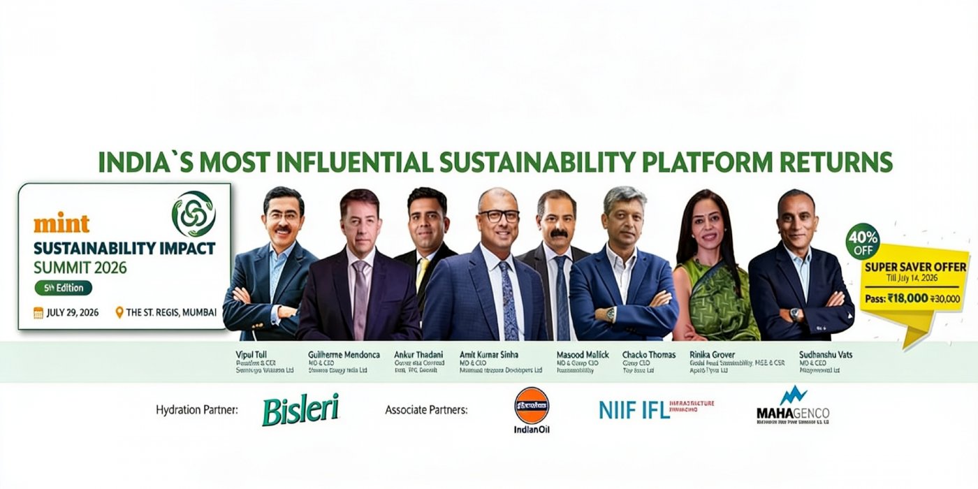 Mint Sustainability Summit 2026 — event poster