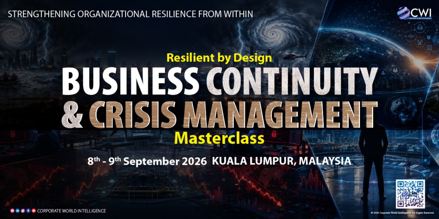 Resilient by Design: Business Continuity & Crisis Management Masterclass