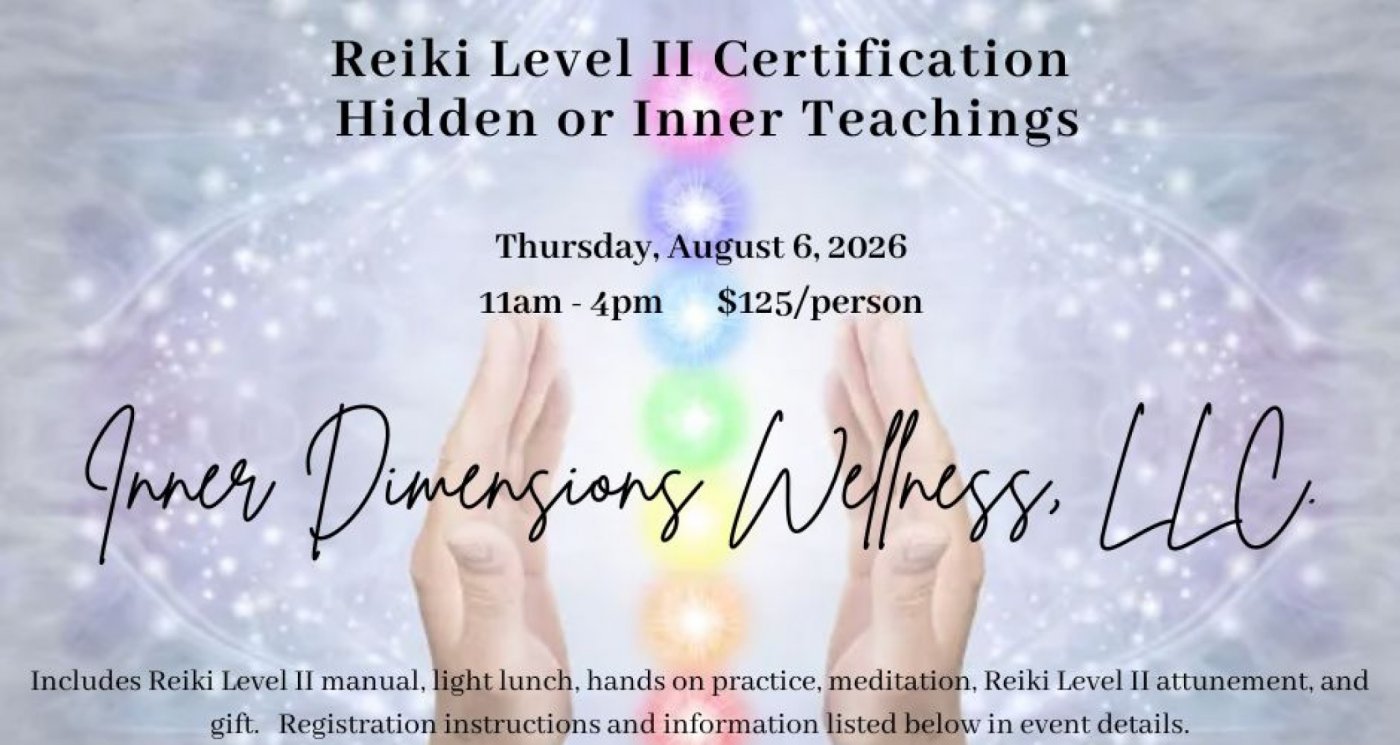 Usui Reiki Level II Certification