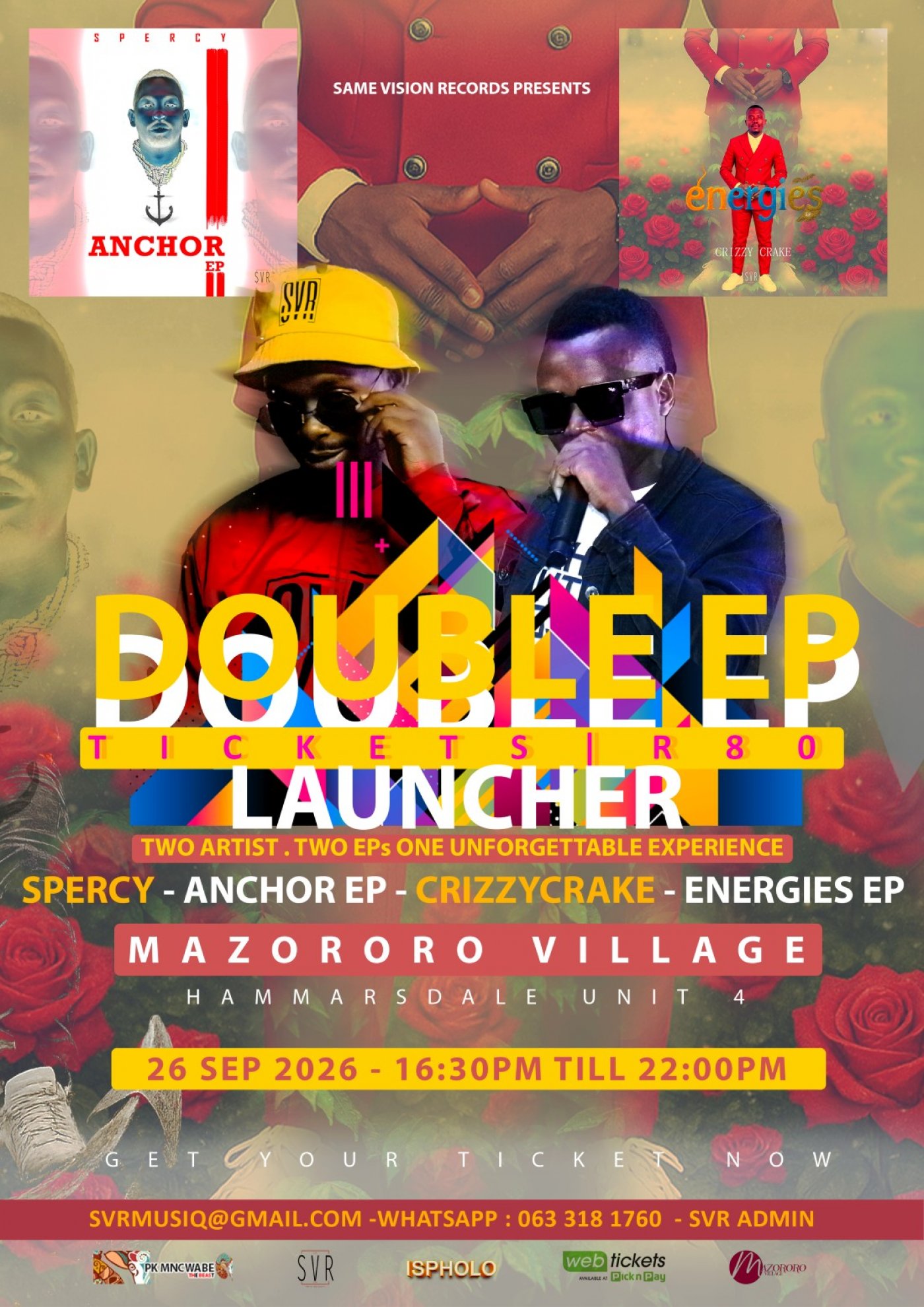 DOUBLE EP LAUNCH EXPERIENCE – Spercy – Anchor EP & CrizzyCrake – Energies EP