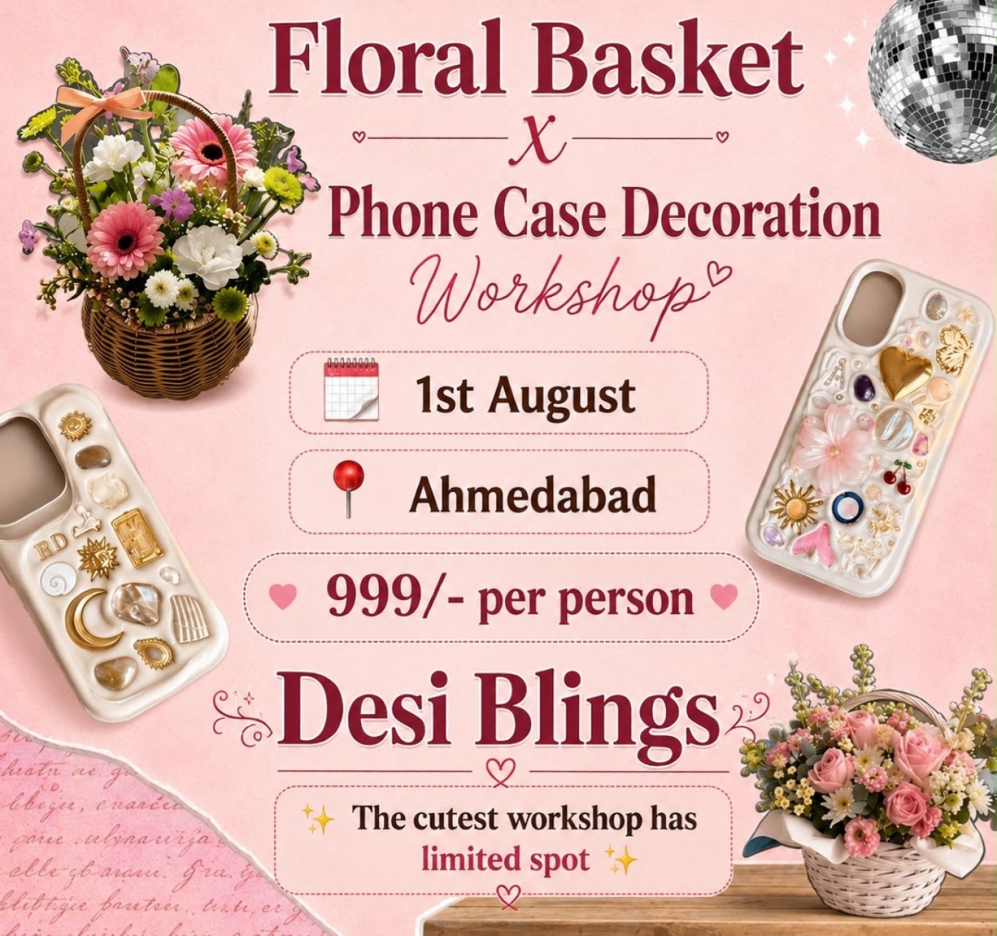 Floral Basket × Phone Case Decoration Workshop