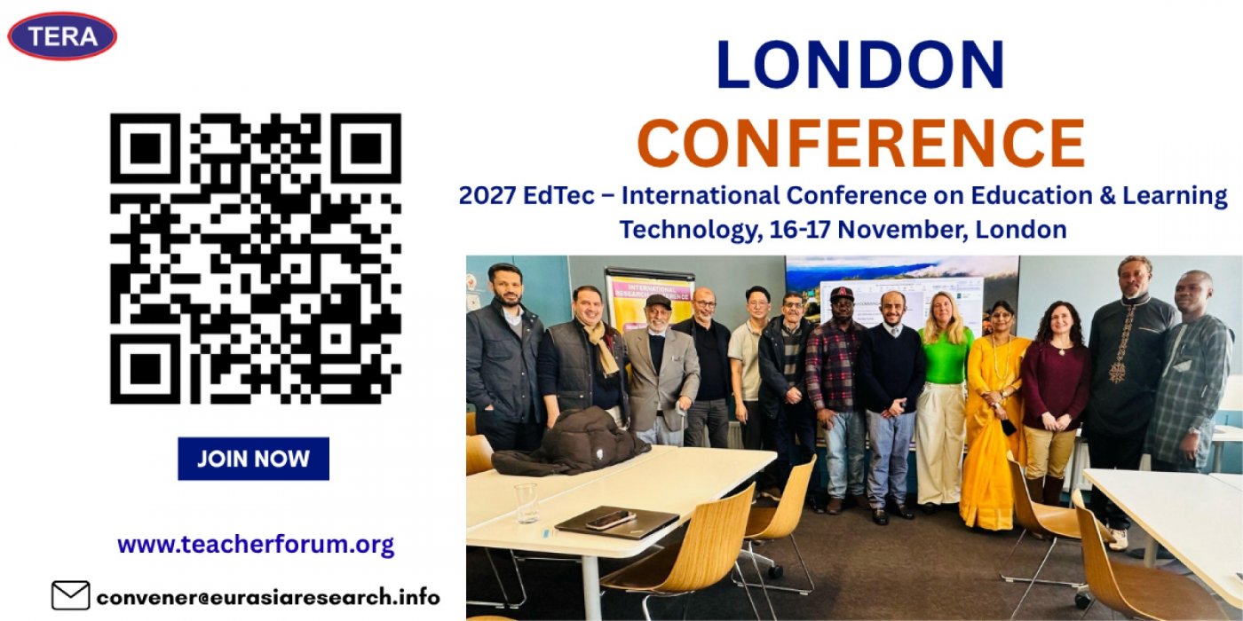2027 EdTec – International Conference on Education & Learning Technology, 16-17 November, London