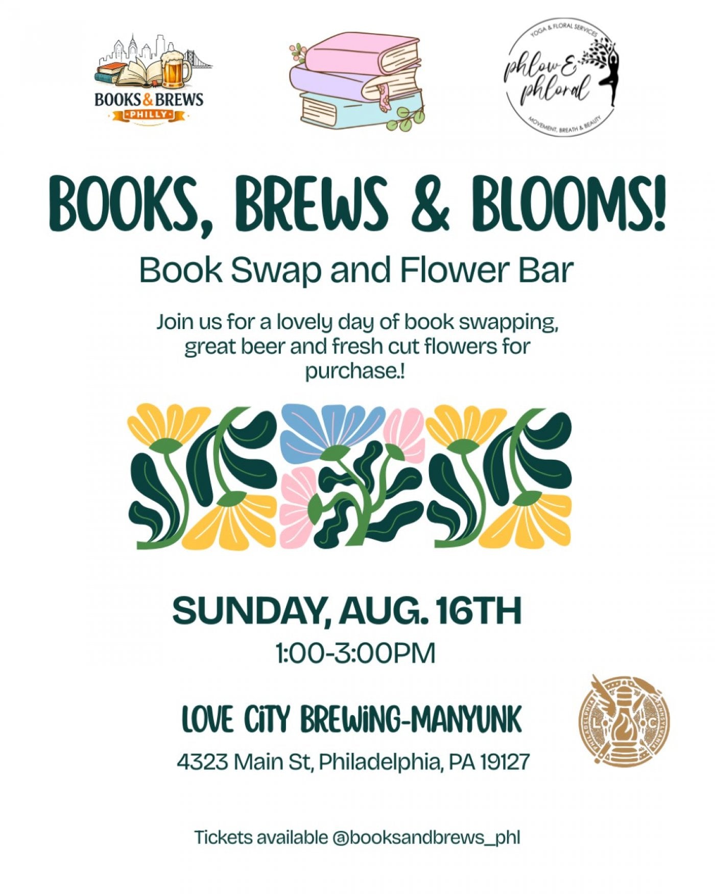 Books, Brews & Blooms!