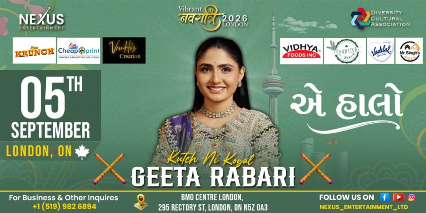 Vibrant Navratri with Geeta Rabari – London, ON – 5th SEP 2026