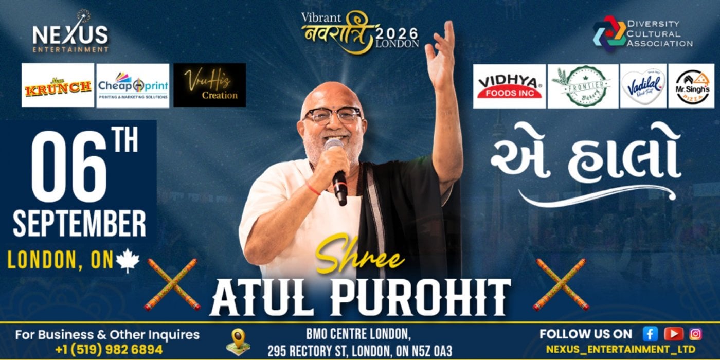 Vibrant Navratri with Shree Atul Purohit / London, ON / 6th SEPTEMBER 2026