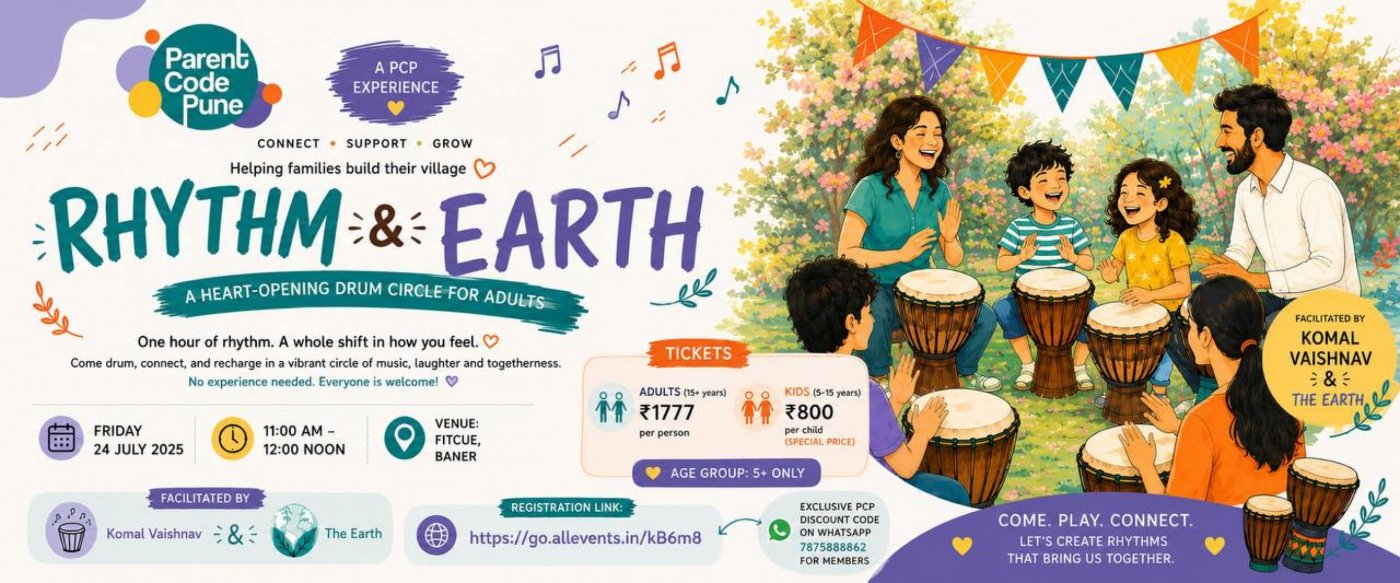 Rhythm and Earth ~ A drum circle in Pune