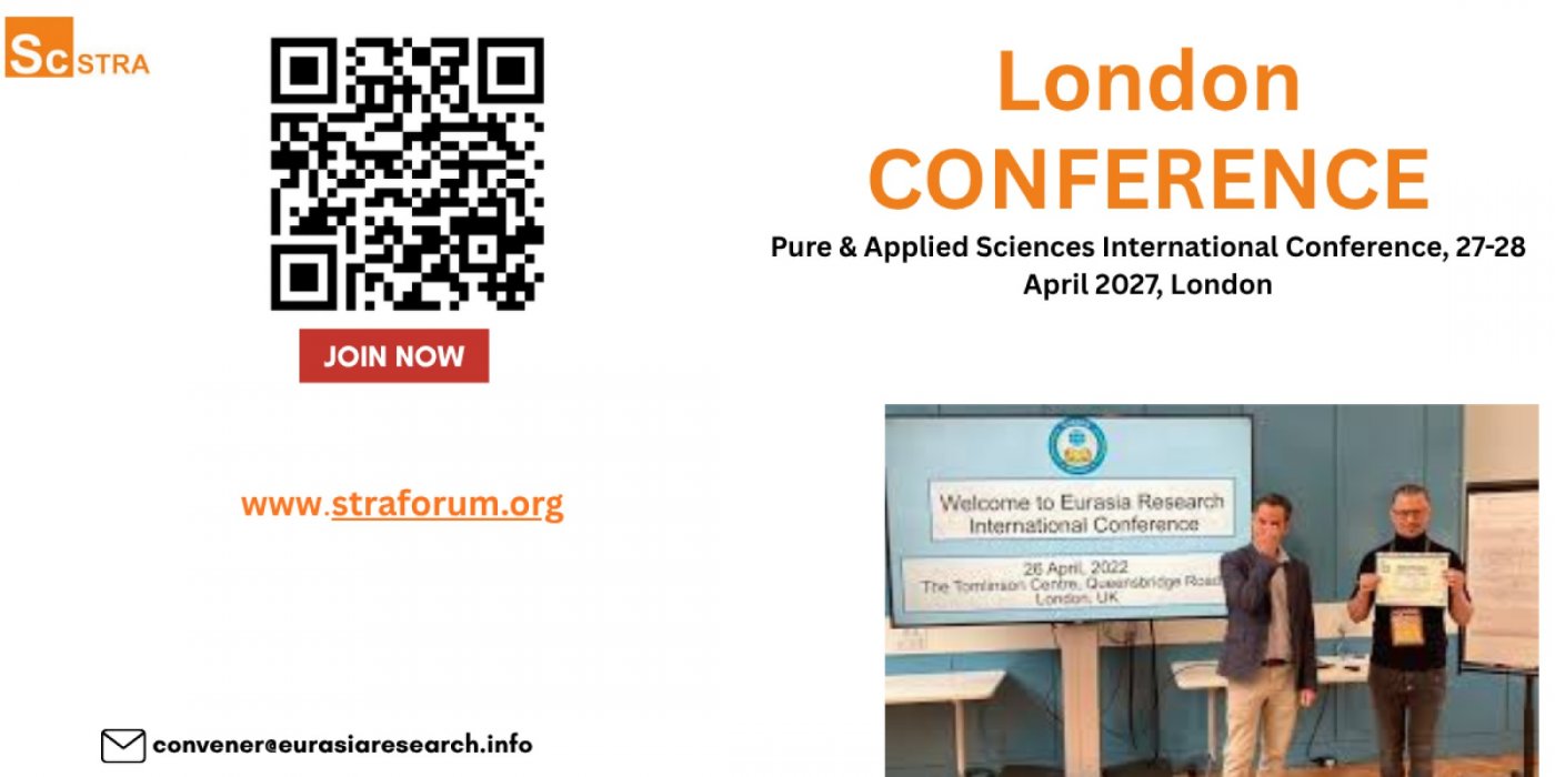 Pure & Applied Sciences International Conference, 27-28 April 2027, London