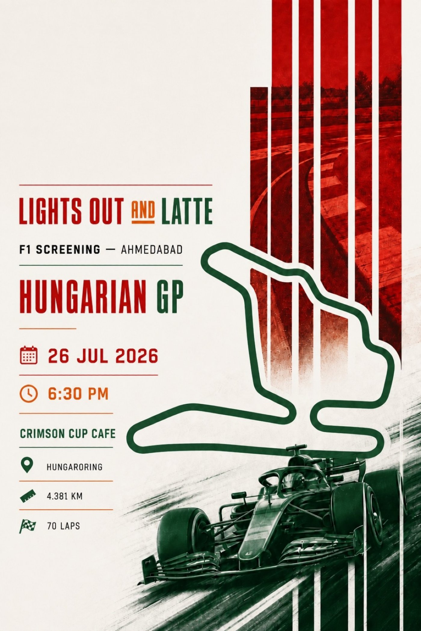 Hungarian Grand Prix Formula 1 Screening F1 Race Live Hungaroring GP