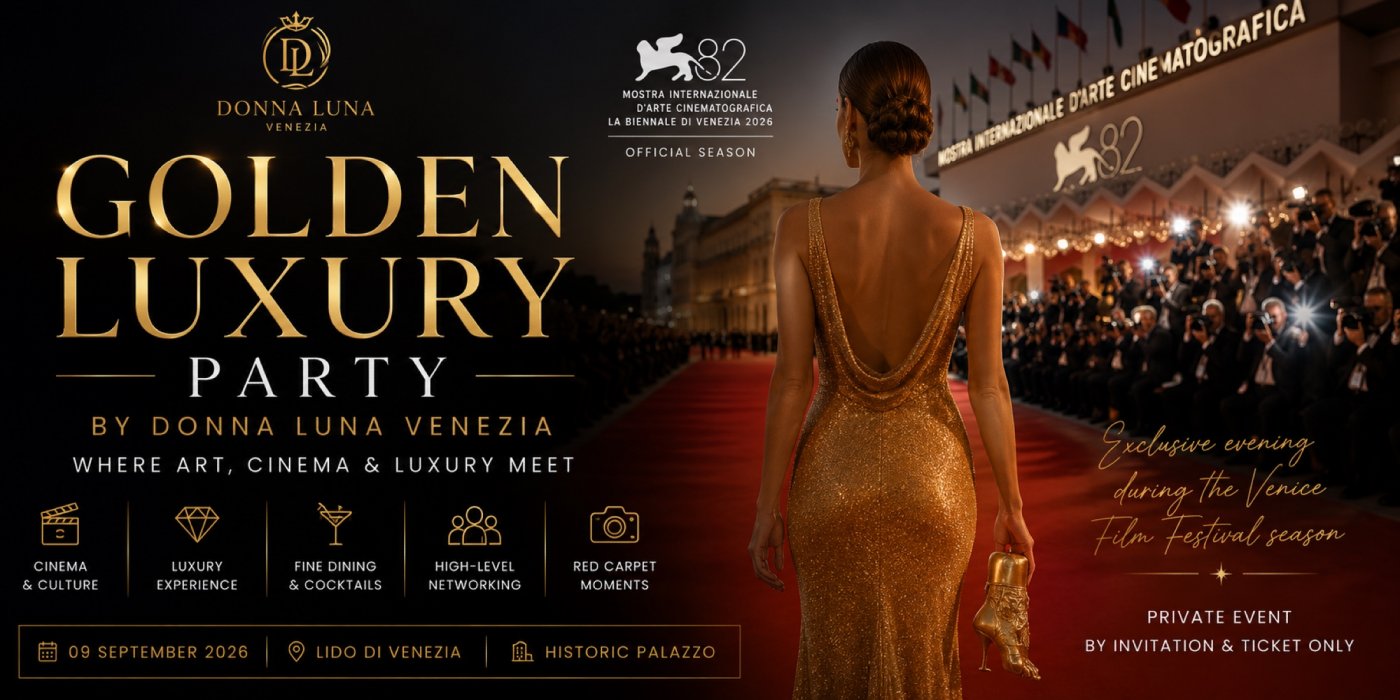 GOLDEN LUXURY PARTY by Donna Luna Venezia | Venice 2026