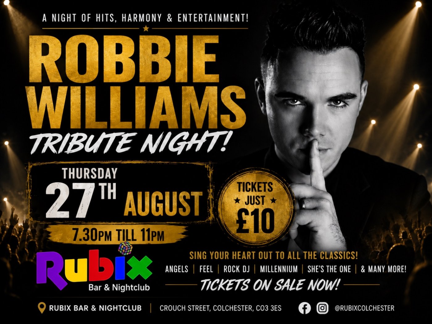 Robbie Williams Tribute Night