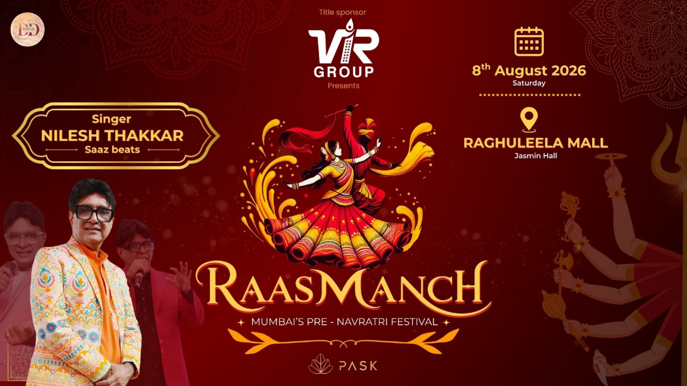 RAASMANCH – Mumbai's Pre-Navratri Festival 2026 — event poster