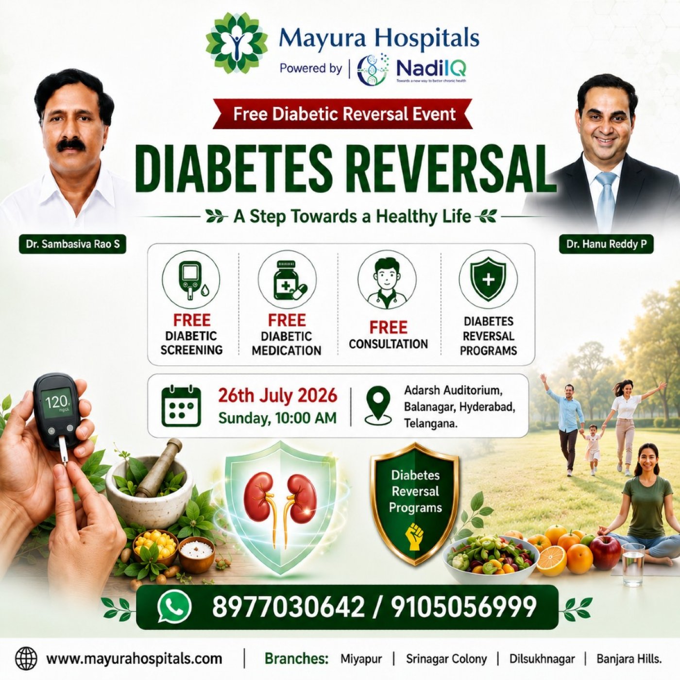 Free Diabetic Reversal Health Camp | Free Diabetes Screening, Consultation & Medication