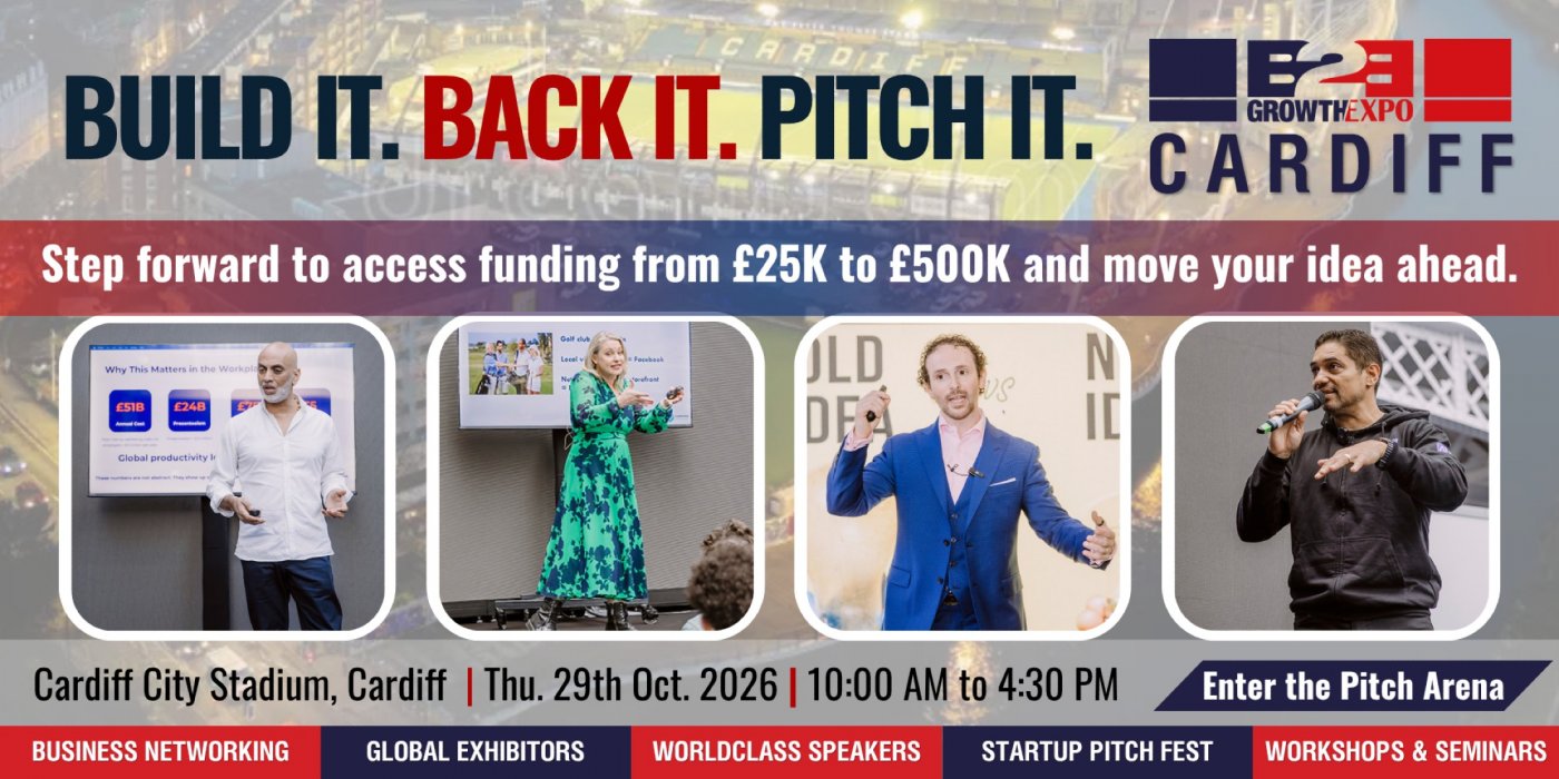 Cardiff B2B Growth Expo 2026 | Join Us As Investor’s Pitch Fest At Premier B2B Show