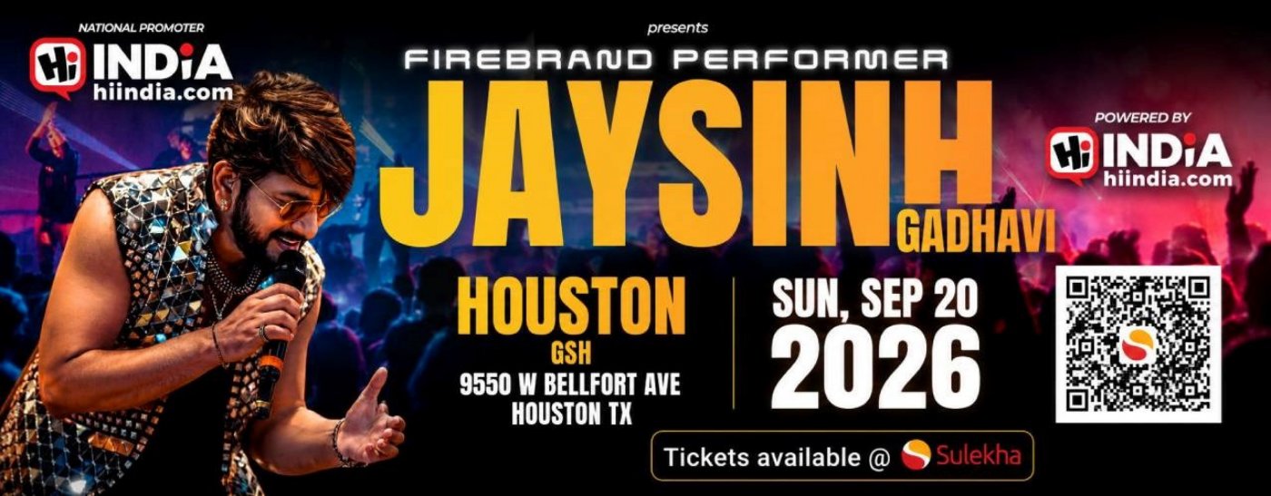 Jaysinh Gadhavi Live Garba In Houston 2026
