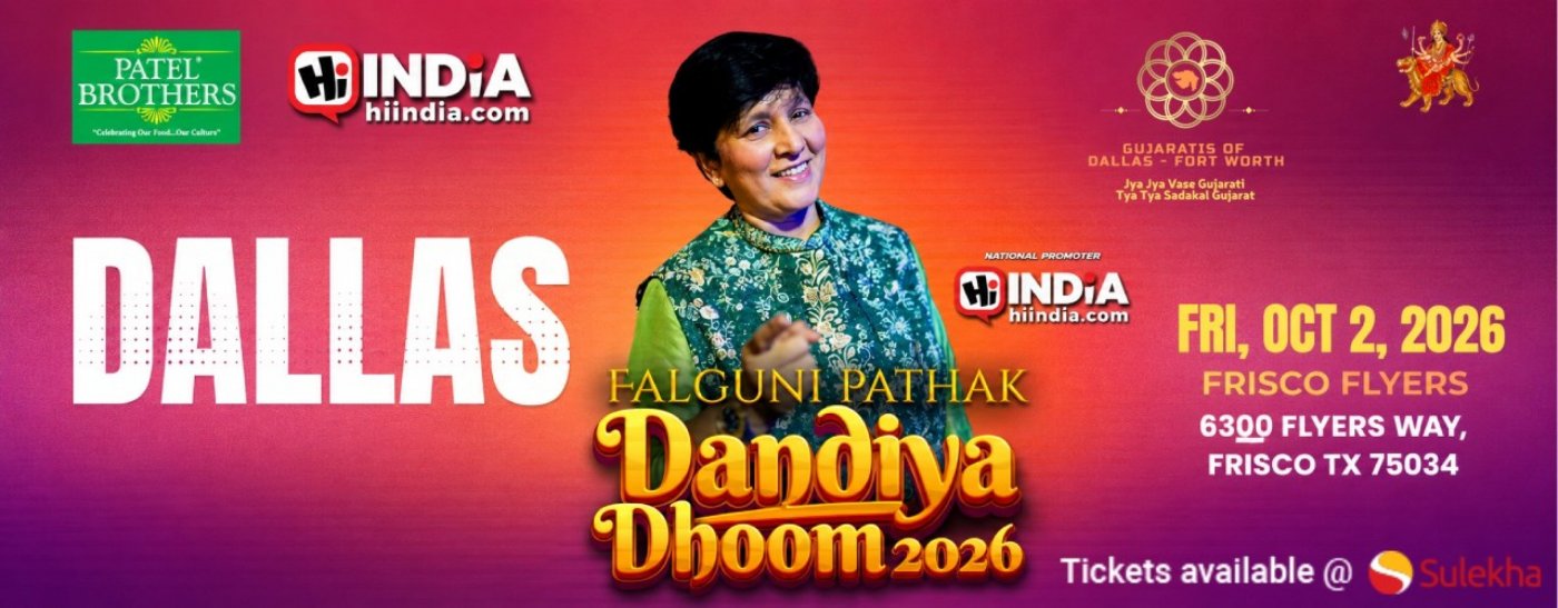Falguni Pathak Dandiya Dhoom Live in Dallas on Oct 02, 2026