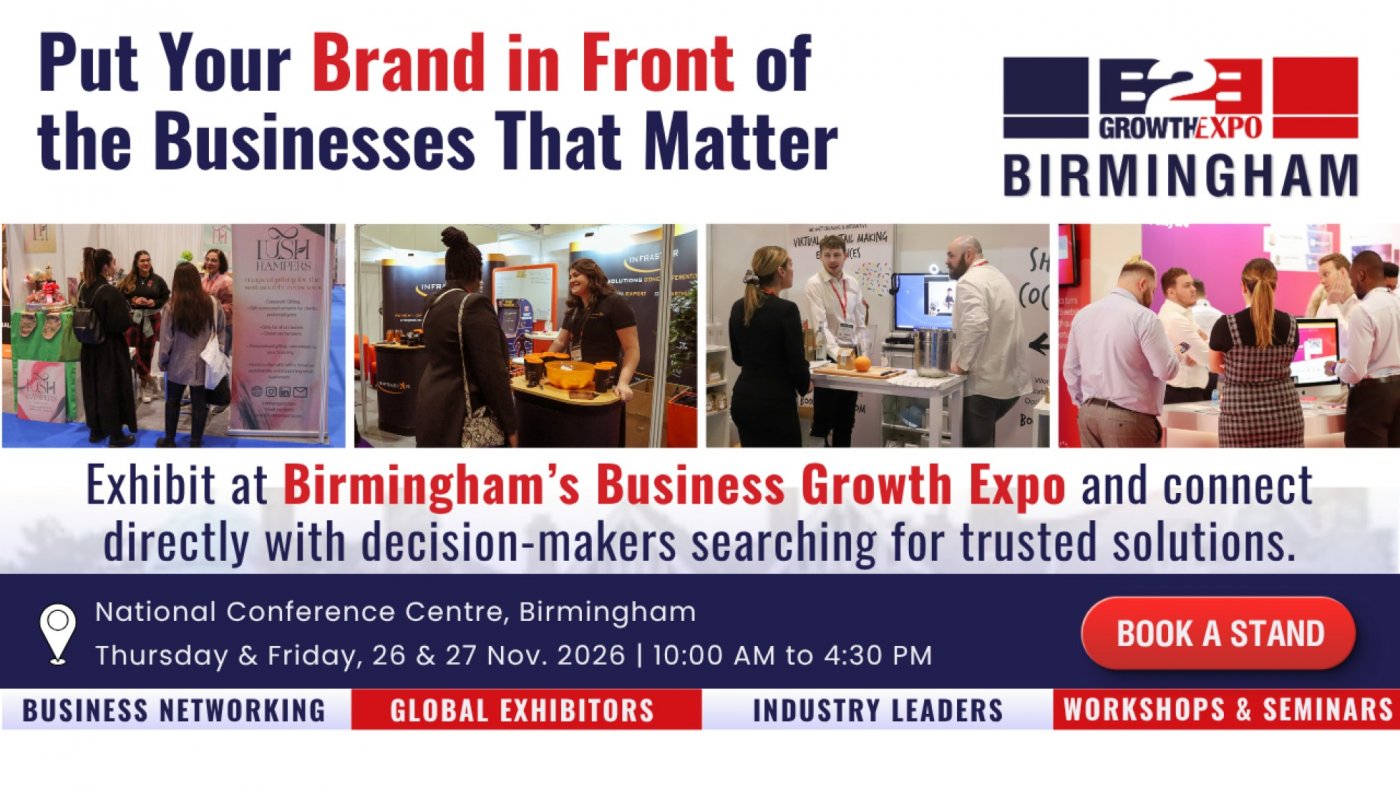 Birmingham B2B Growth Expo 2026| Book Your Stand At B2B Show