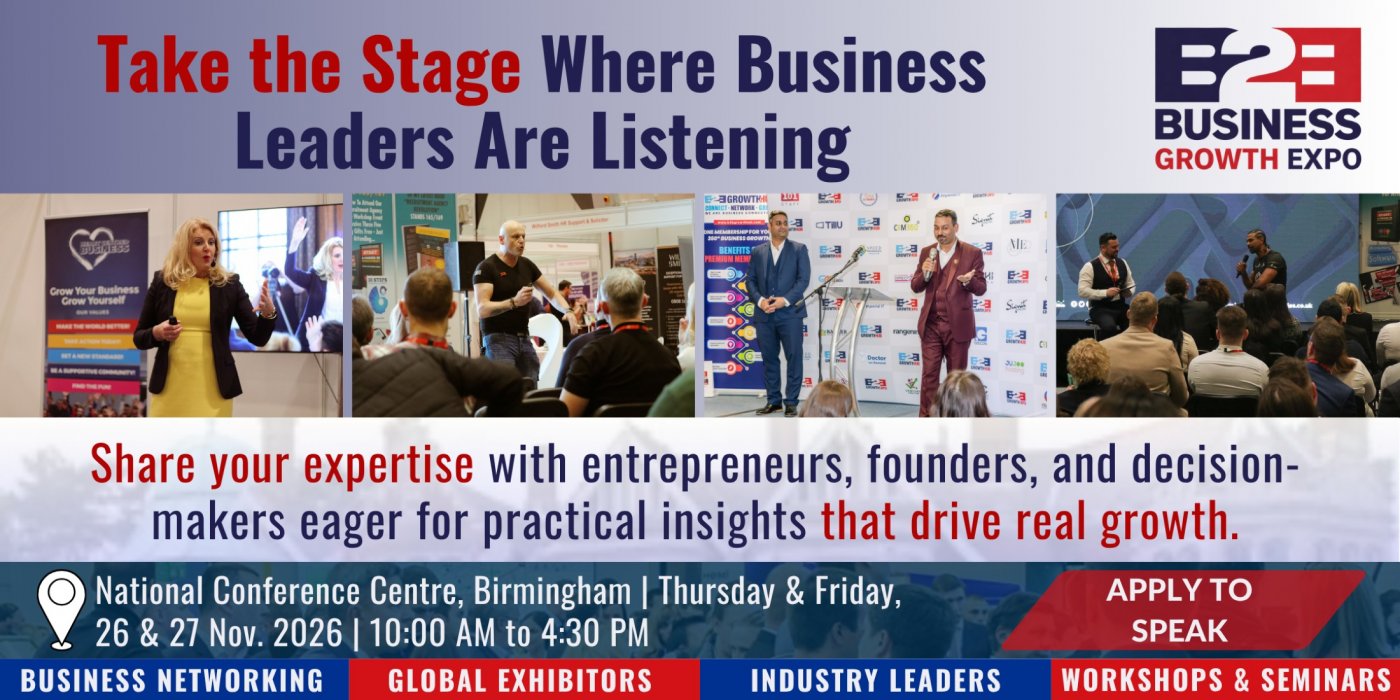 Business Growth Expo 2026 | Become A Speakers At Premier B2B Show