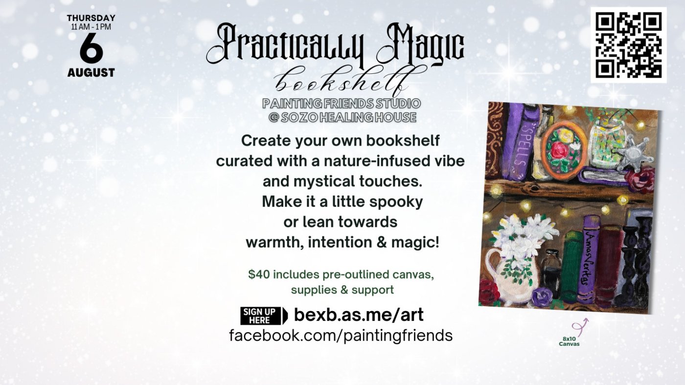 Practically Magic Bookshelf Paint Party