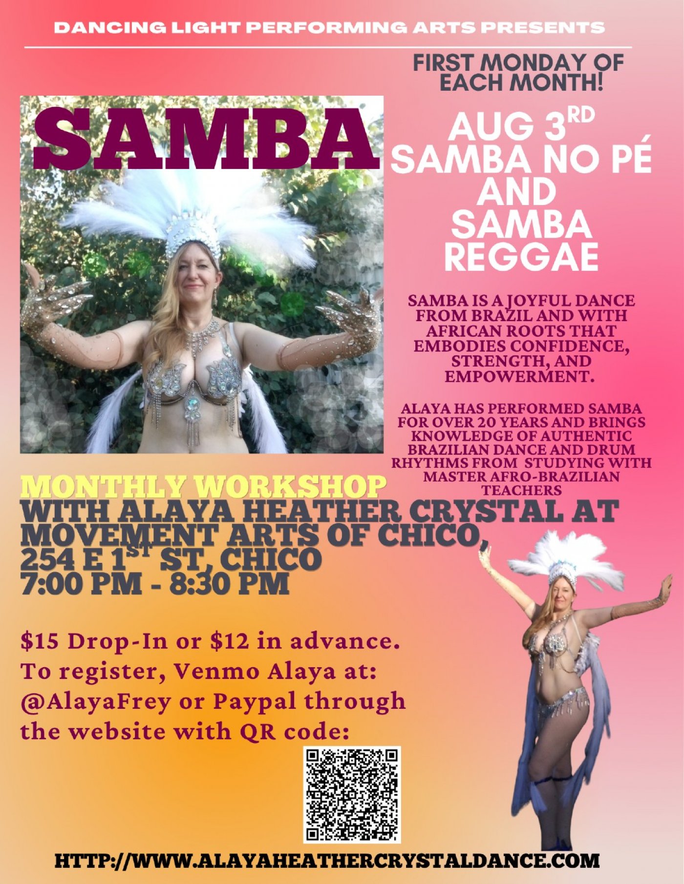 Samba Dance of Brazil workshop- Samba Reggae and Samba no Pé