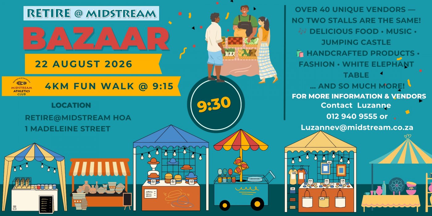 Retire@Midstream Bazaar 22 August 2026
