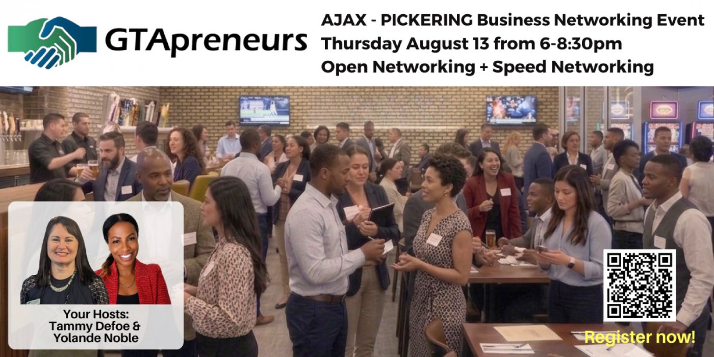 GTApreneurs’ August 13, 2026 Speed Business Networking Event in Ajax