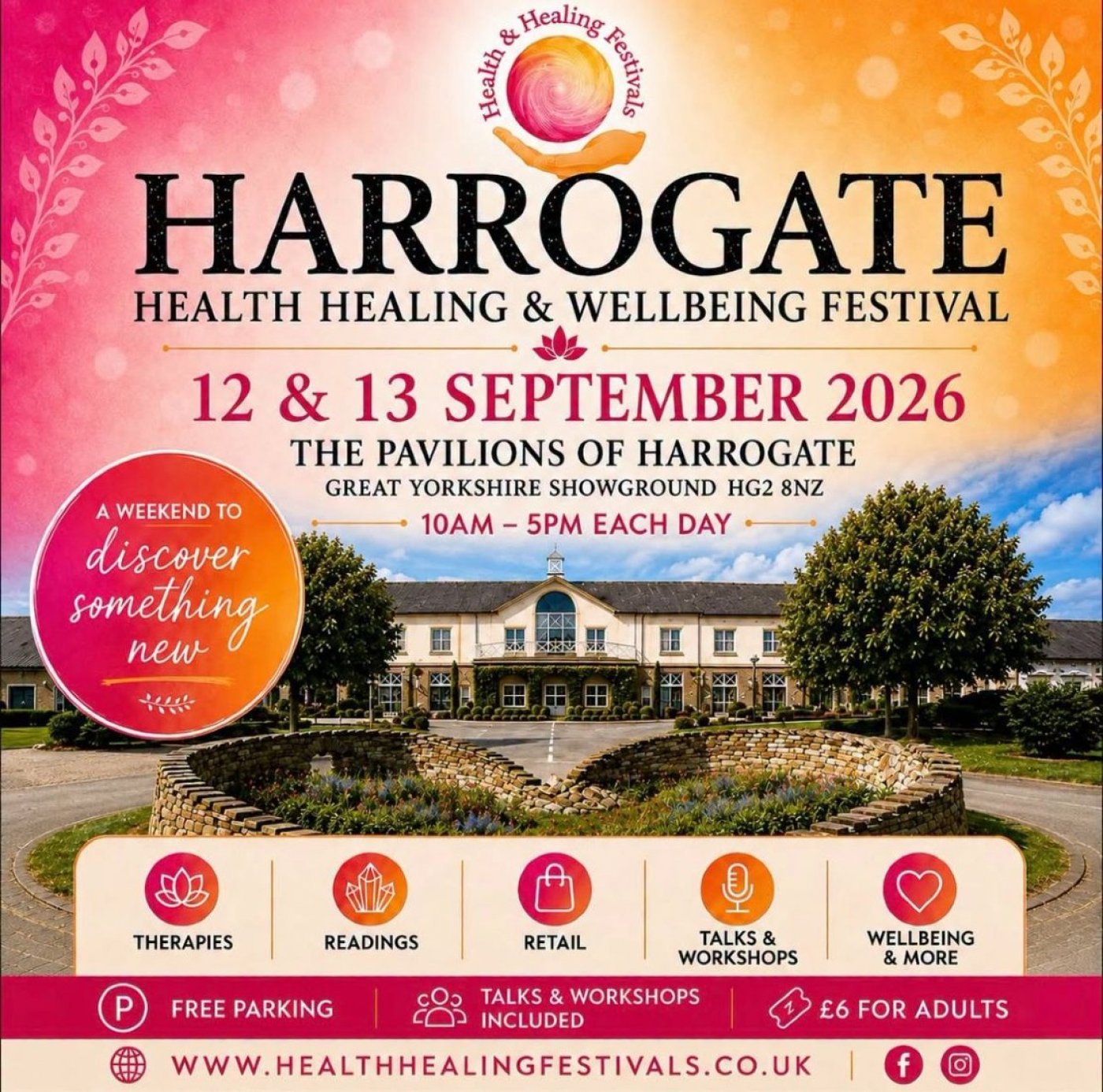 HARROGATE HEALTH HEALING & WELLBEING FESTIVAL 12 & 13 September 2026
