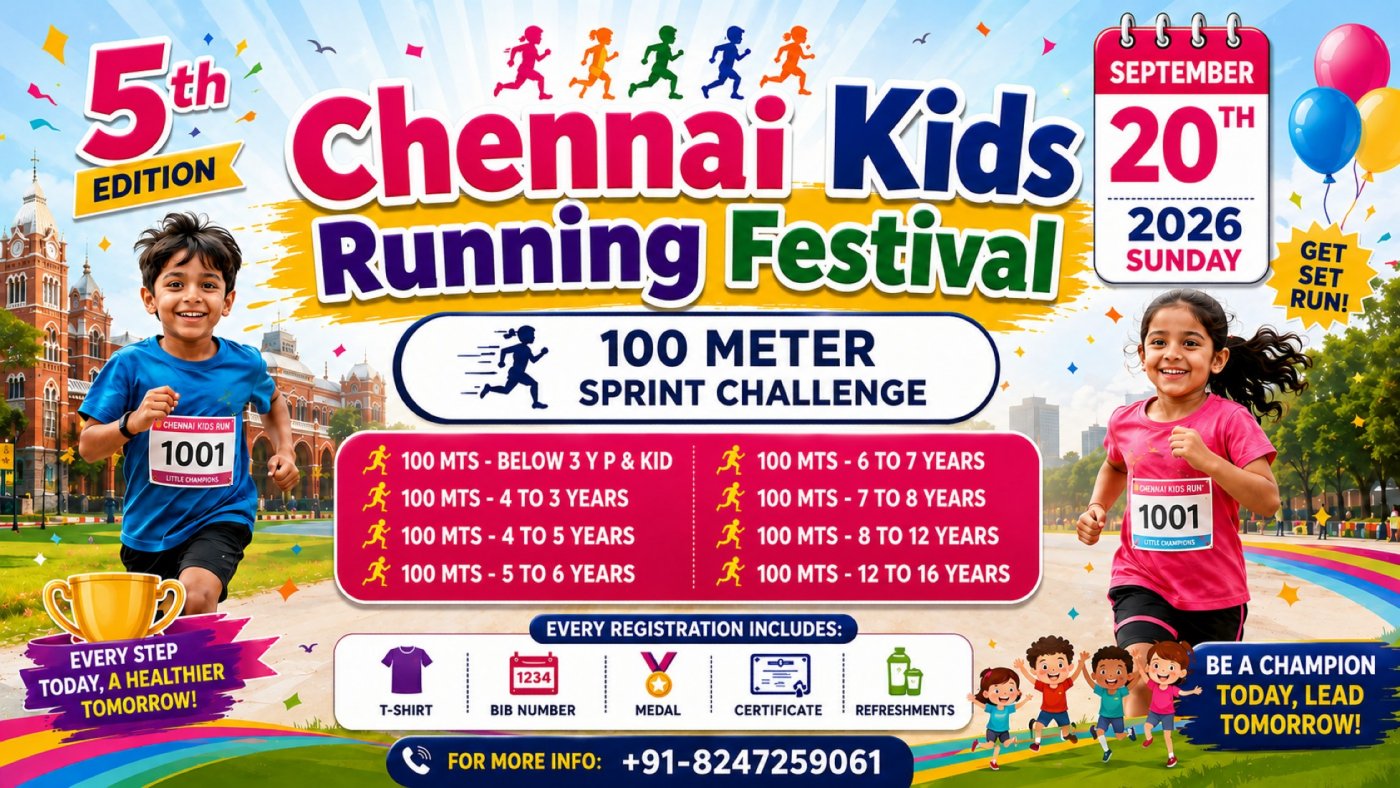 Chennai Kids Running Festival 2026 - 5th Edition