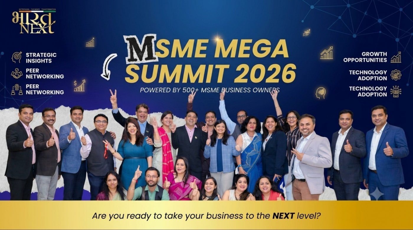 BHARATNEXT - MSME MEGA MEET MMM) 250+ MSME in one room — event poster