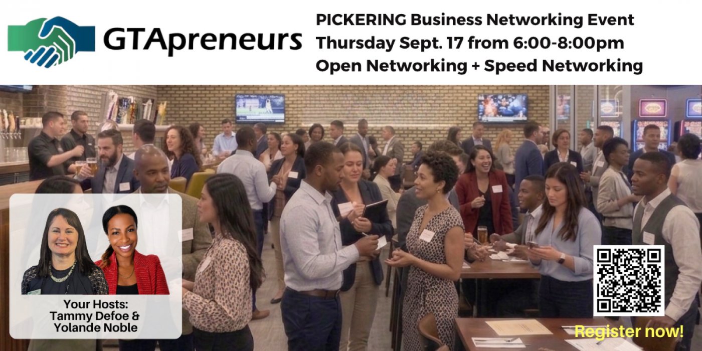 GTApreneurs’ September 17, 2026 Speed Business Networking Event in Pickering
