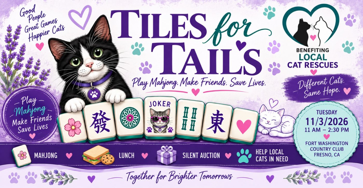 Tiles for Tails – Charity Mahjong Luncheon