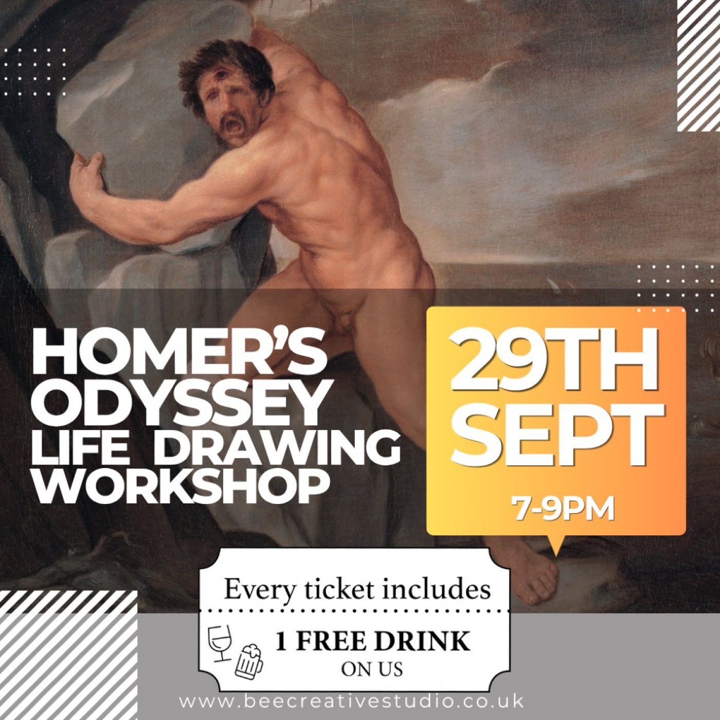 The Odyssey: Myth, Drama & Movement Life Drawing Workshop