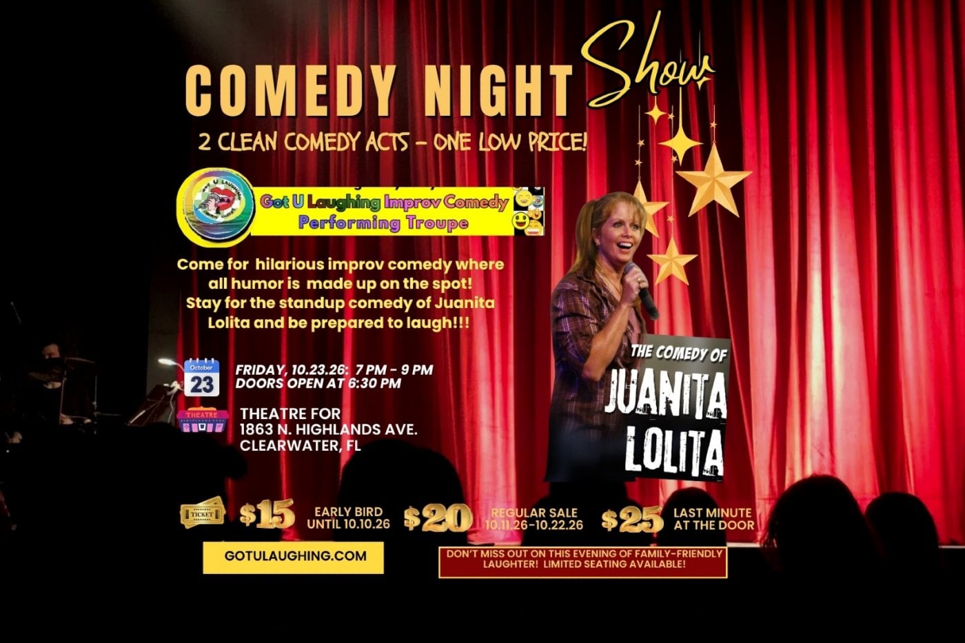 COMEDY SHOW – 2 HILARIOUS ACTS OF CLEAN COMEDY